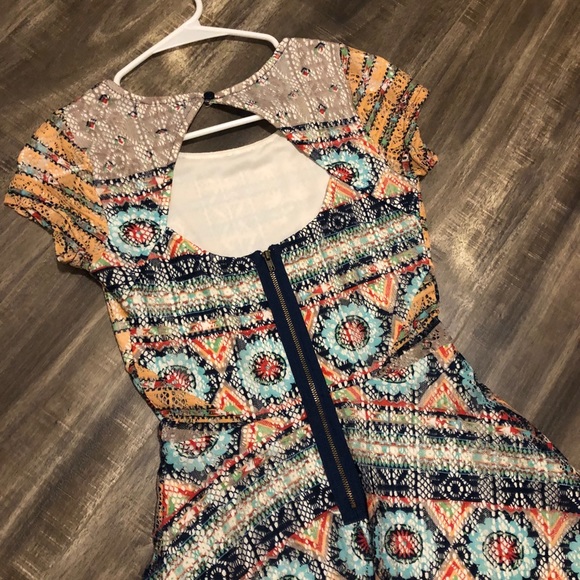 “Love Fire” Cap Sleeved A-line Woman’s Dress (XS) - Picture 5 of 11